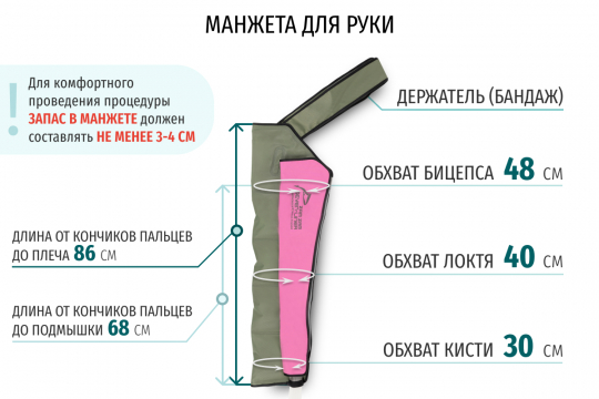 Аппарат для прессотерапии Seven Liner Zam-02 ARM (манжета для руки) - 5